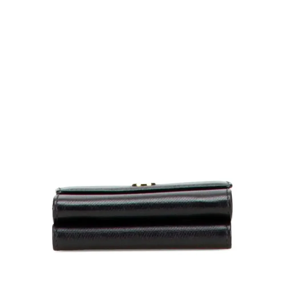 CHANEL Black Leather Wallet